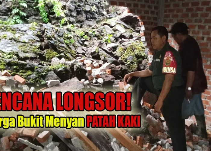 Bencana Longsor, Warga Bukit Menyan Patah Kaki Usai Tertimpa Reruntuhan Bangunan