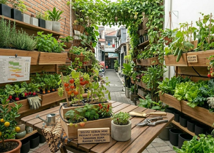 Terlihat Cantik dan Tidak Berantakan, Ini Tips Menata  Kebun Pot di Halaman Sempit