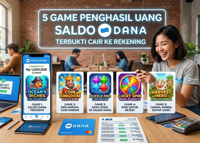 Ramai Dimainkan, Ini 5 Game Penghasil Uang Saldo DANA Terbukti Cair ke Rekening