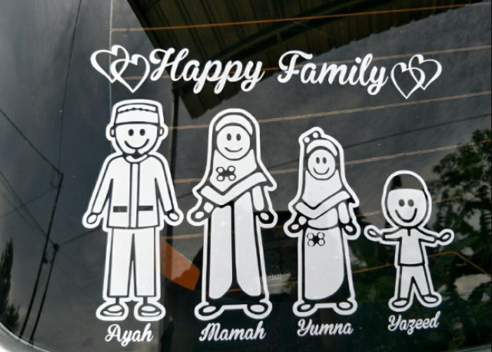 WASPADA! Ternyata Stiker Happy Family di Mobil Dapat Memicu Tindak Kriminal? Ini Penjelasanya!