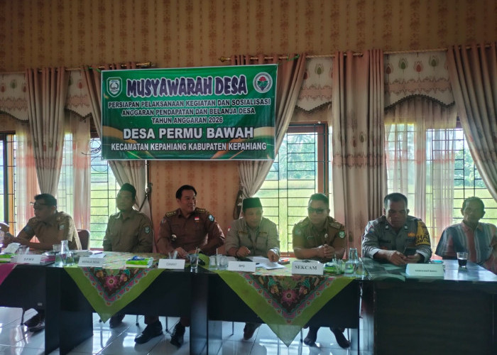Musdes Pra Kegiatan & Sosialisasi APBDes 2026 Desa Permu Bawah Sukses