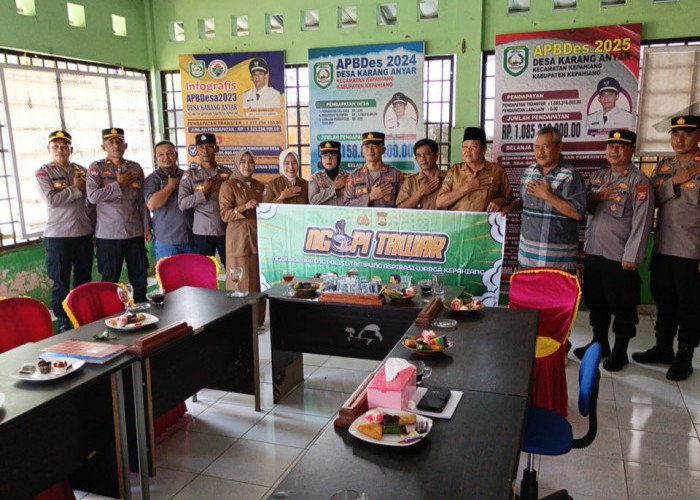 Ngopi TAWAR Polres Kepahiang di Desa Karang Anyar
