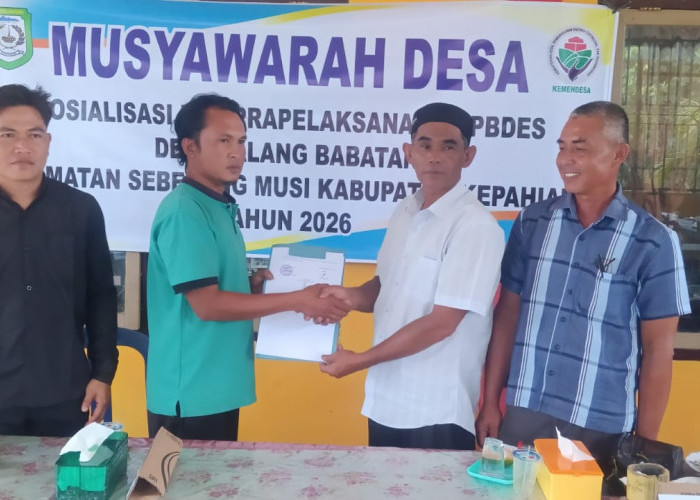 Realisasikan DD TA 2026, Ini Pembangunan yang Dilakukan Desa Talang Babatan