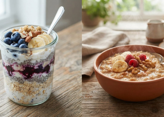 Mana yang Lebih Sehat untuk Sarapan, Overnight Oats vs Oatmeal Hangat