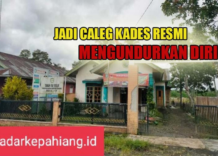 Pilih Jadi Caleg, Kades di Kepahiang Resmi Mengundurkan Diri Tinggalkan Jabatan!