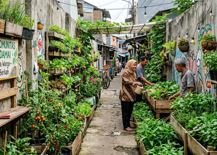 Ubah Lorong Beton Jadi Asri, Cara Bikin Community Garden di Gang Sempit
