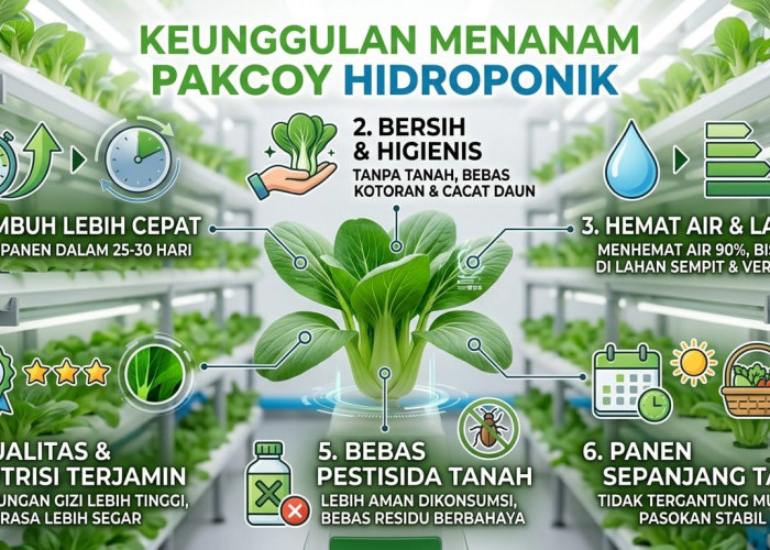 Simak! Ini 4 Keunggulan Menanam Pakcoy Hidroponik untuk Pemula