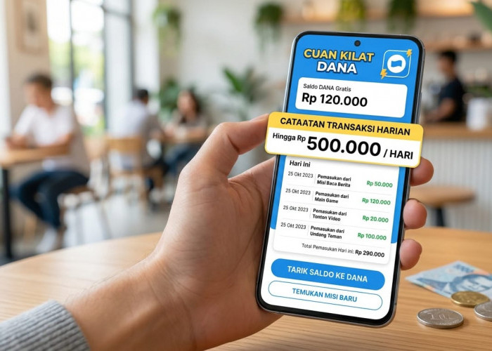 Catat Transaksi Hingga Rp500.000 Per Hari, Aplikasi Penghasil Saldo Gratis 2026
