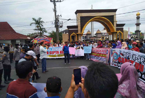 Tolak UU Cipta Kerja, PD FSPPP-SPSI Gelar Unjuk Rasa