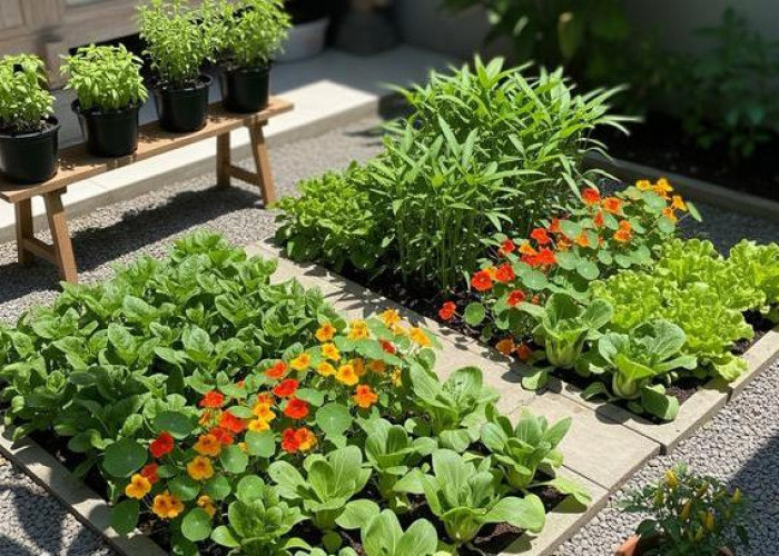 5 Ide Edible Garden Menyatu dengan Taman Bunga Biar Cantik dan Bisa Dimakan