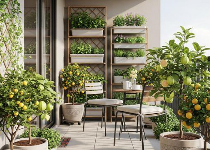 Panen Segar di Lahan Terbatas, 5 Konsep Kebun Buah Tabulampot yang Cocok untuk Rumah Type 27