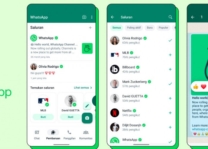 Bisa Pantau Orang-Orang Terdekat, WhatsApp Kini Memperkenalkan Fitur Saluran Informasi Terkini