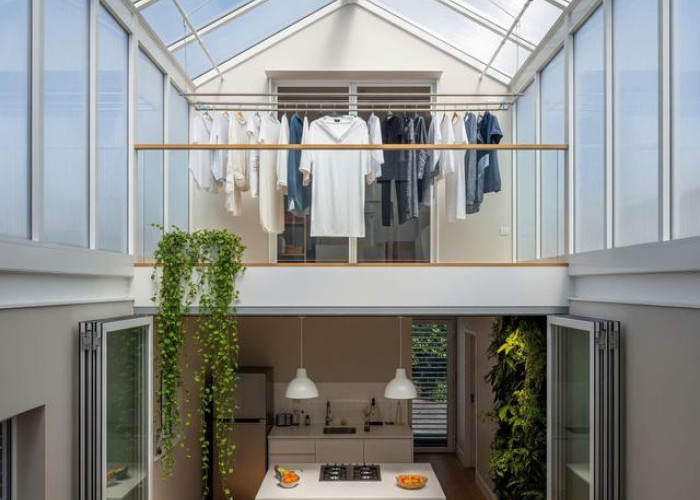 3 Model Atap Dapur Transparan Sekaligus untuk Jemuran