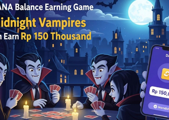 Midnigth Vampire, Aplikasi Penghasil Uang Terbaru Berbayar ke DANA, OVO dan PayPal