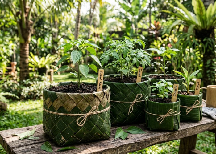 Langkah Hemat dan Ramah Lingkungan, Ini Cara Buat Polybag dari Daun Pisang