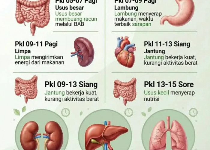 Mengenal Jam Piket Organ Tubuh: Waktu Alami untuk Detoksifikasi dan Pemulihan