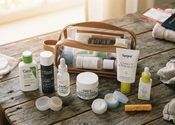 Jaga  Kulit Tetap Sehat, Ini 5 Skincare yang Wajib Dibawa Saat Traveling