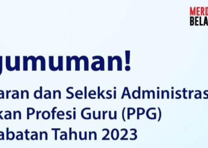 Teruntuk Dewan Guru, Pendaftaran PPG 2023 Resmi Dibuka Berikut Syaratnya!