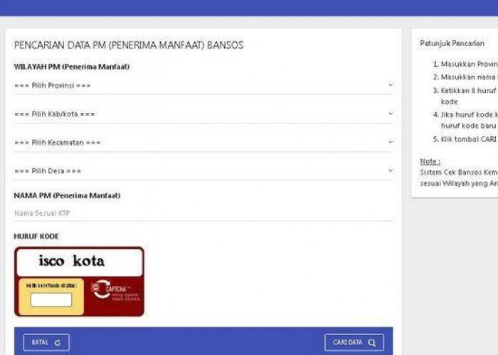 Cek Pencairan Bansos Sebelum Lebaran Gunakan NIK KTP