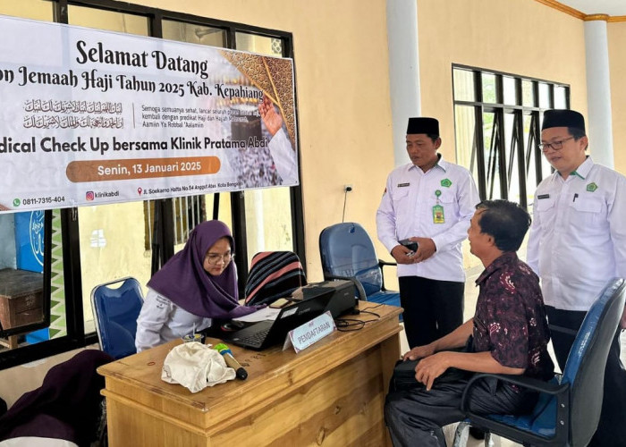 Berangkat Musim Haji 2025, CJH Kepahiang Mulai Medical Cek Up