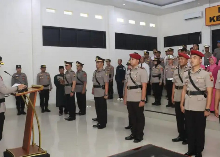 Sertijab, Sederet Perwira Jajaran Polres Kepahiang Resmi Berganti