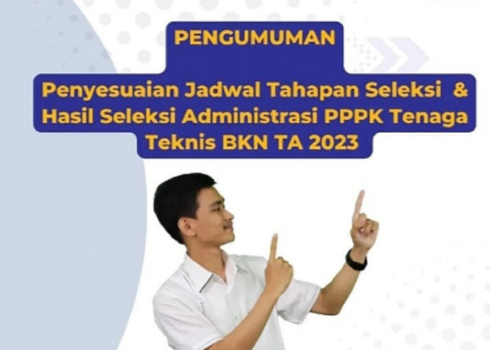 Data BKN Catat 1.523 Peserta Lolos Seleksi Administrasi PPPK Teknis 2023, Cek Namamu Segera!