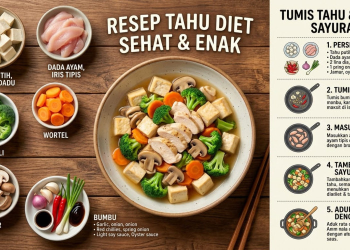 Enak, Sehat dan Bebas Minyak, Ini Resep Tahu untuk Diet