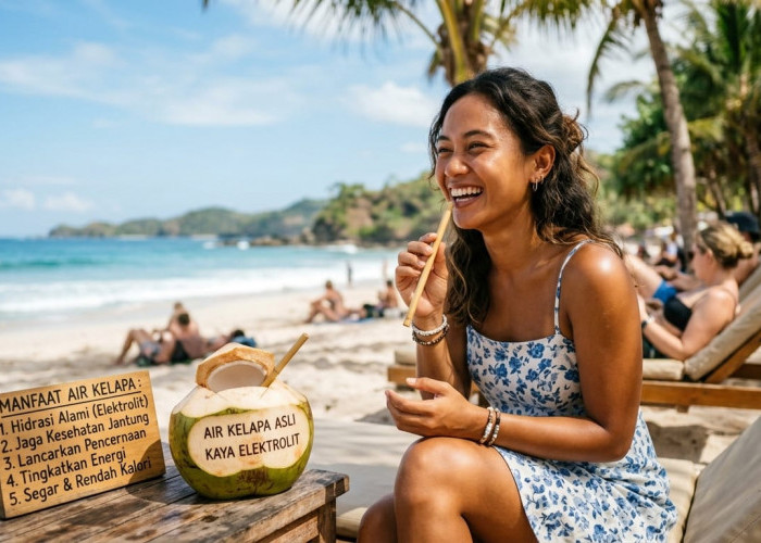 Sehat Alami, Ini Manfaat Minum Air Kelapa Muda!