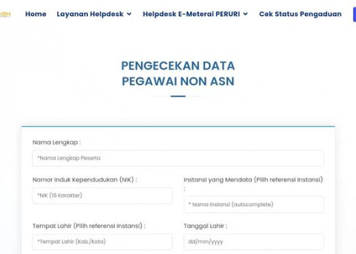 BKN Resmi Tutup Rekrutmen PPPK 2024, Ini Cara Honorer Cek Databases Masuk Kategori Penuh Waktu atau Paruh Wakt