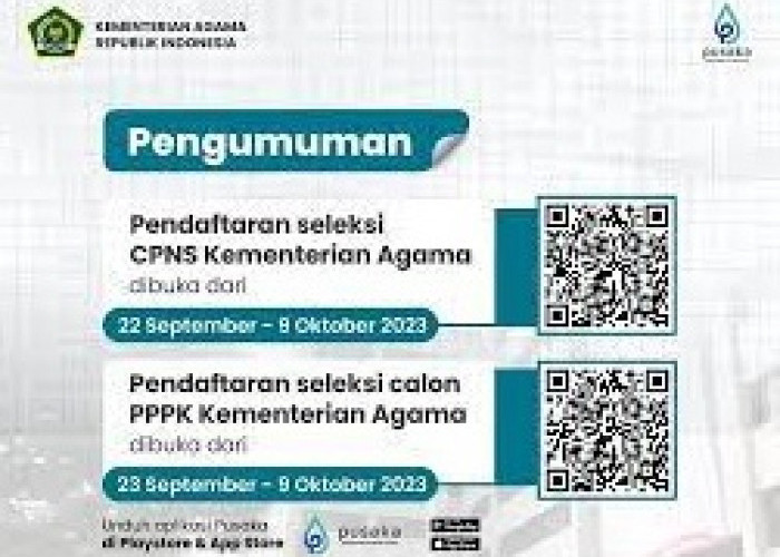 Kementerian Agama Buka Pendaftaran CPNS dan PPPK 2023, Cek Formasinya Disini!
