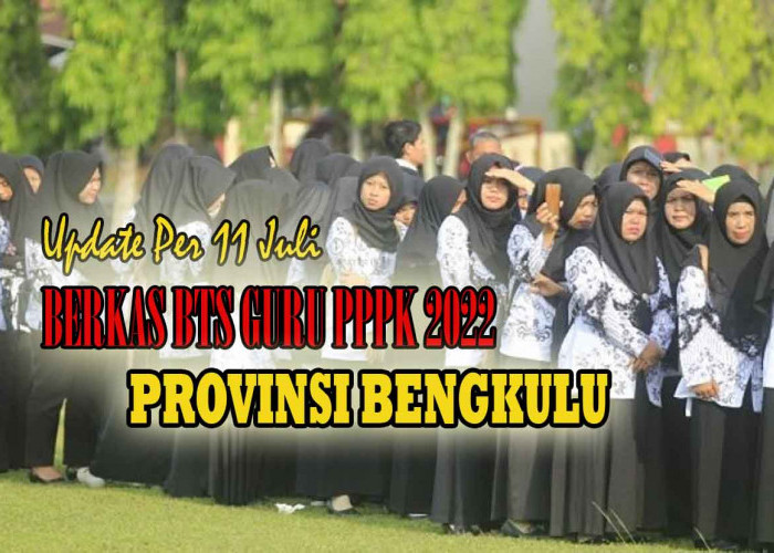 19 Berkas BTS Dikembalikan, Berikut Upadate Penetapan NIP Guru PPPK 2022 Provinsi Bengkulu Per 11 Juli!