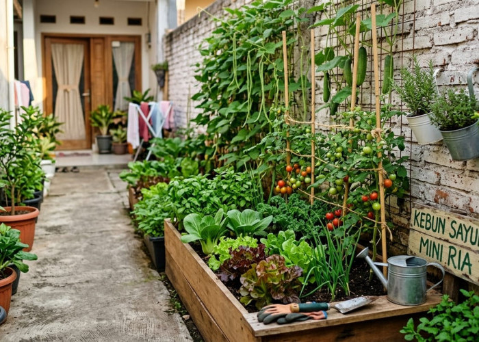 Praktis di Halaman yang Sempit, Ini Cara Praktis Buat Kebun Sayur Mini