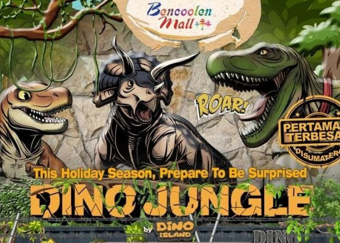 Pertama Kali di Sumatera, Wahana Dino Jungle by Dino Island Kini Hadir di Bencoolen Mall Bengkulu