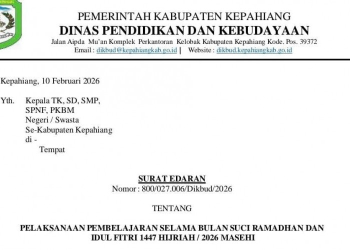 Durasi Belajar Selama Ramadhan Dikurangi, Dikbud Terbitkan SE ke Sekolah