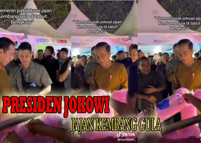 Nonton Festival Tabot, Presiden Jokowi Traktir Gubernur Bengkulu Jajan Kembang Gula!