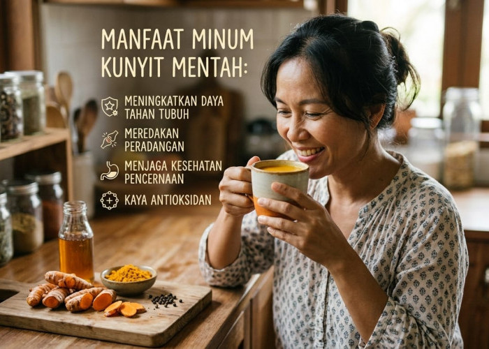 Bagus untuk Tubuh, Ini Sejuta Manfaat Minum Kunyit Mentah