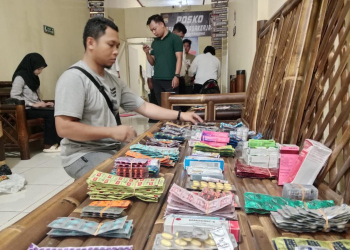 Sidak BPOM dan Tipidter, Polres Kepahiang Sita Ratusan Merk Obat dan Jamu Ilegal