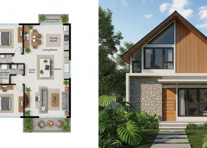 Intip Desain Denahnya, Ini 5 Model Rumah Minimalis di Desa 2 Kamar