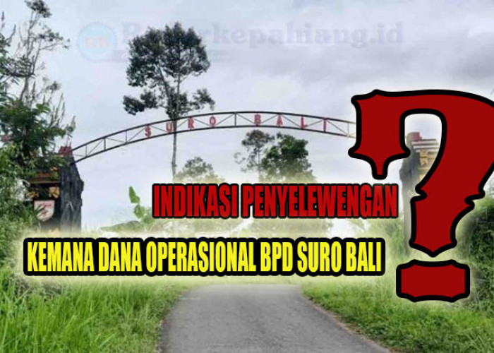Selain Honor BPD dan BLT DD, Kades Suro Bali Juga Diduga Tilep Dana Operasional BPD
