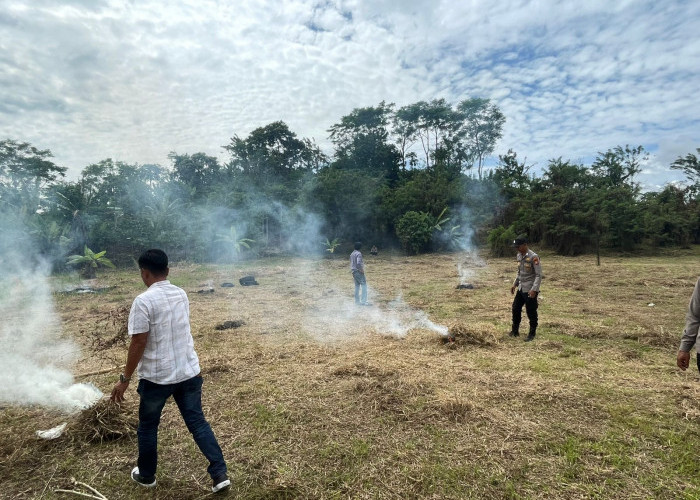 Dukung Program Pemerintah, Polsek Tebat Karai Siapkan Lahan Tanaman Holtikultura