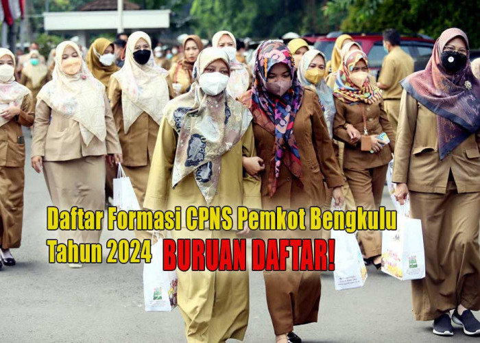 Kabar Gembira, Sekarang Ada Formasi CPNS Pemkot Bengkulu, Buruan Daftar!