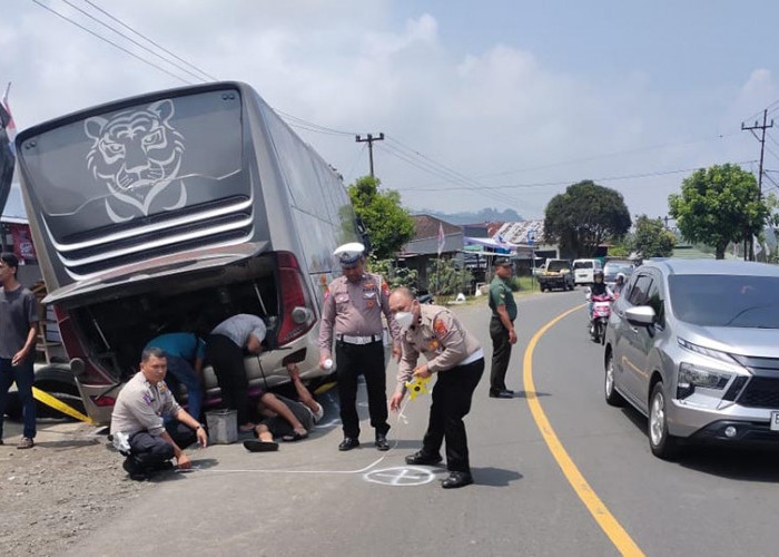 Kronologis Lengkap Kecelakaan Maut Pemotor Asal Samberejo Yang Tewas Digilas Bus SAN, Korban Sempat Terseret!