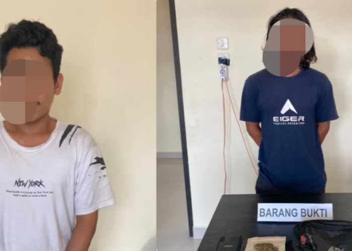 Bersama 1 Paket Ganja, 2 Pengedar Digelandang Polisi