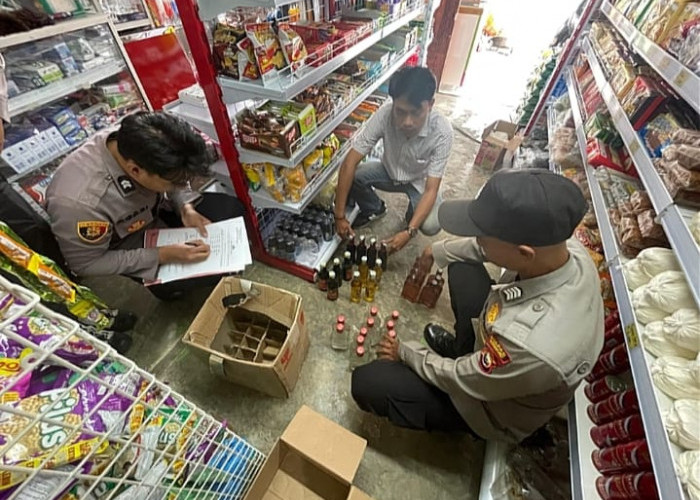 Puluhan Botol Miras Diamankan Jajaran Polsek Tebat Karai, Ini Rinciannya!