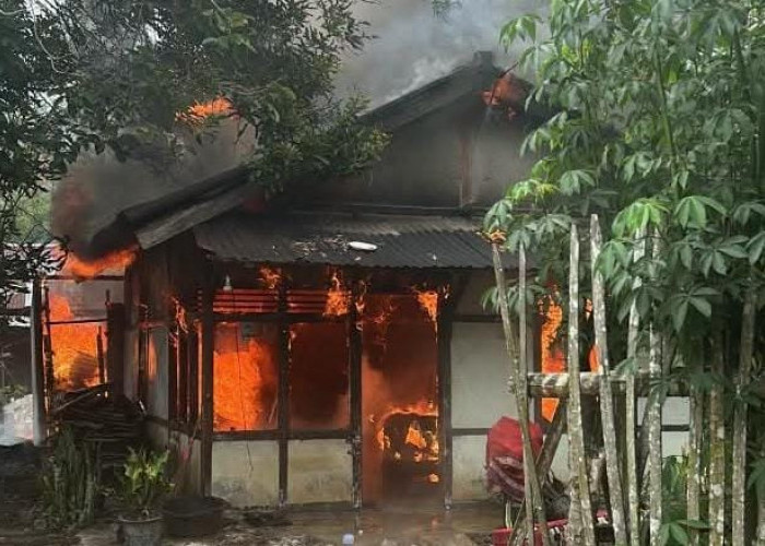 Rumah Warga Desa Kelilik Dilalap Si Jago Merah, Kerugian Ditaksir Rp300 Juta