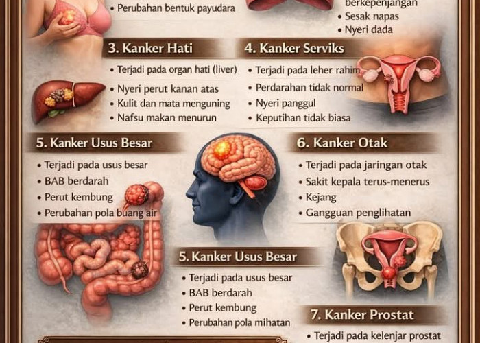Mengenal Berbagai Jenis Kanker pada Manusia: Organ yang Sering Terkena dan Gejalanya