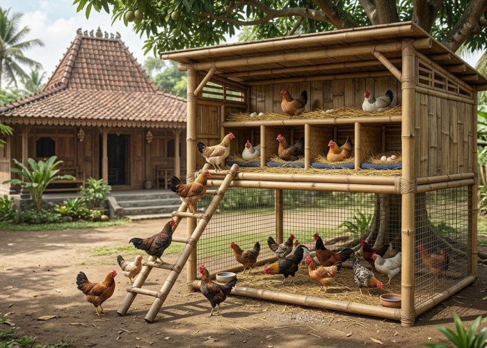 3 Model Kandang Ayam Bambu Modern Sirkulasi Udara Maksimal untuk Ternak Rumahan
