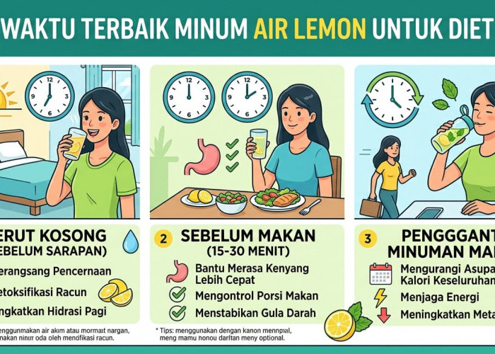 Untuk Diet, Kapan Waktu yang Tepat Minum Air Lemon?