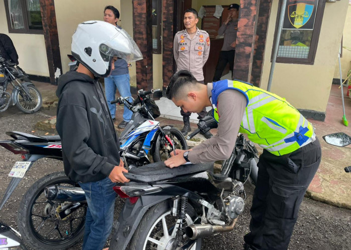 Tindak Balap Liar di Jalan Lintas, Polres Rejang Lebong Amankan 2 Motor 