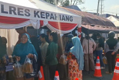 Sediakan 4 Ton Beras, Polres Kepahiang Laksanakan Gerakan Pangan Murah 